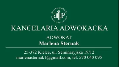 Adwokat Marlena Sternak - kancelaria adwokacka Kielce - skuteczny adwokat - rozwody Kielce - spadki- sprawy karne,cywilne